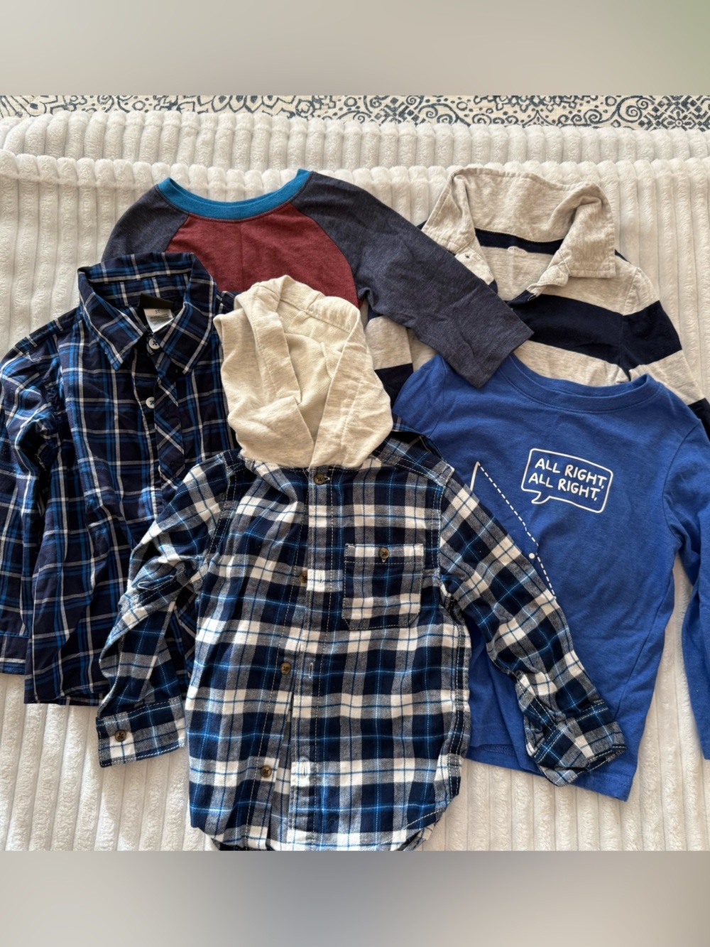 Five Long Sleeve Shirt Bundle for Boys